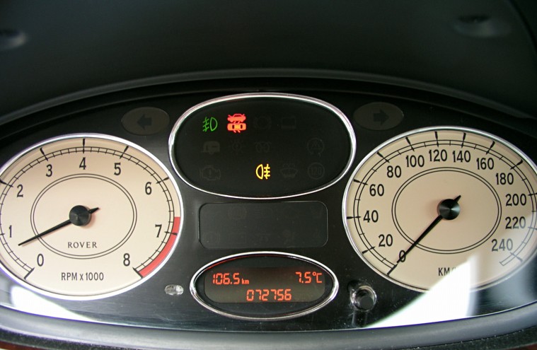 ROVER 75 - zegary low-line