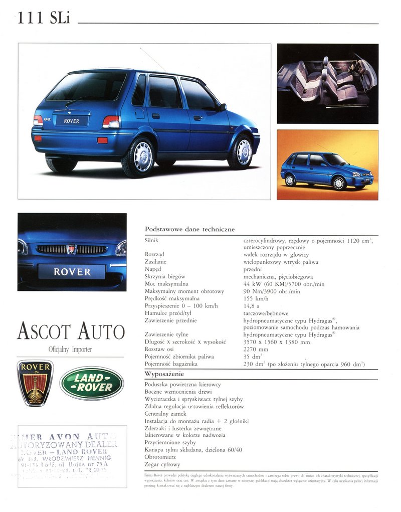 ROVER serii 100